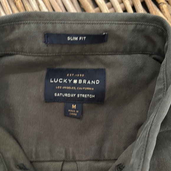 Lucky Brand Green Casual Button Down Shirt - Picture 5 of 7